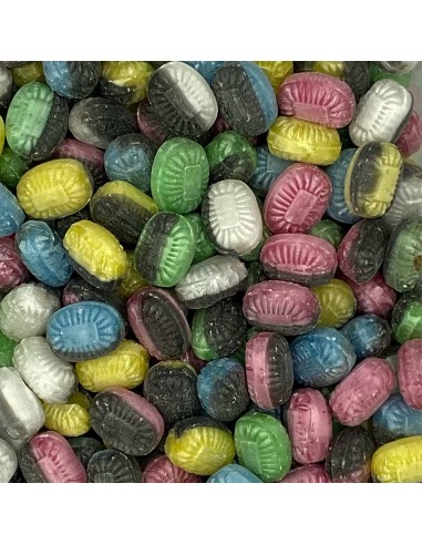 Flowpakkede bolsjer m. logo