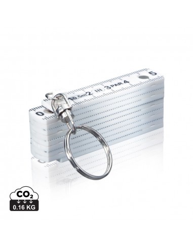 Mini tommestok med nøglering