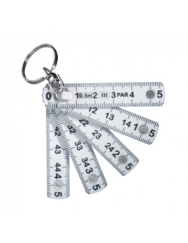 Mini tommestok med nøglering