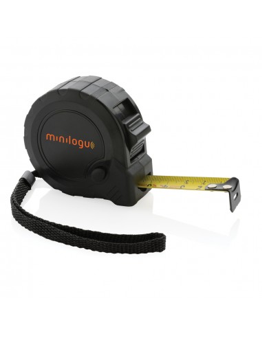 RCS 5M/19 mm genanvendt plast målebånd med stopknap