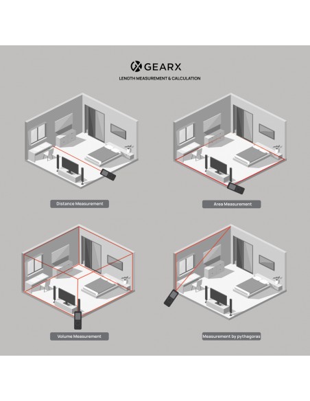 Gear X RCS 30 meter lasermål i genanvendt aluminium