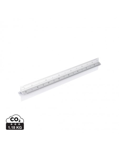 Trekantet lineal i aluminium 30cm