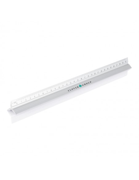 Trekantet lineal i aluminium 30cm