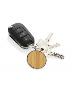 RCS rund nøglering i genanvendt zinklegering med bambus 2