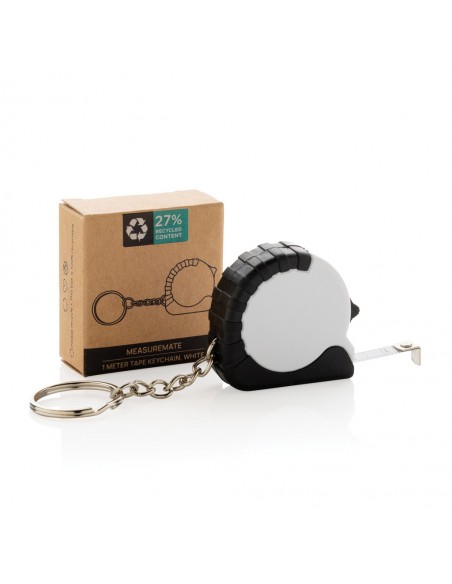 MeasureMate RCS genanvendt ABS-nøglering med 1m målebånd