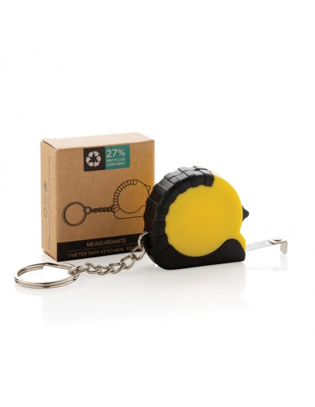 MeasureMate RCS genanvendt ABS-nøglering med 1m målebånd