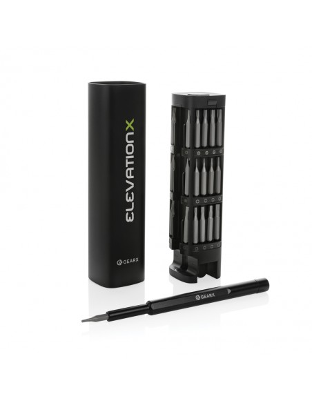 Gear X RCS præcisions skruetrækkersæt i genanvendt aluminium