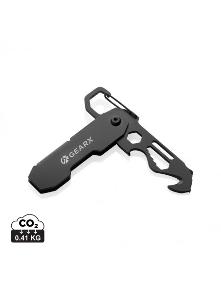 Gear X foldbart EDC værktøj med karabinhage
