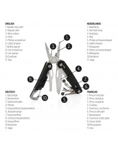 Solid multiværktøj med karabinhage 2