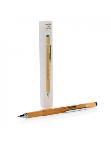 Bambus 5 i 1 værktøjspen