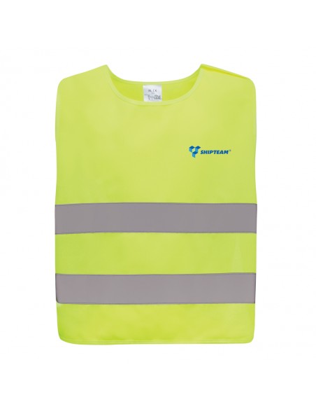 GRS genanvendt PET sikkerhedsvest 7-12 år, med høj synlighed