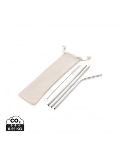 Genanvendeligt 3 dele sugerør i rustfrit stål