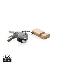 Standkey nøglering i bambus telefonstativ