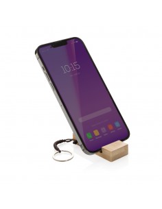 Standkey nøglering i bambus telefonstativ 2