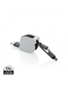 3 i 1 udtrækkeligt kabel