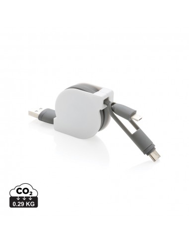 3 i 1 udtrækkeligt kabel