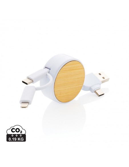 Ontario 6-i-1 optrækkelige kabel i RCS genanvendt plast