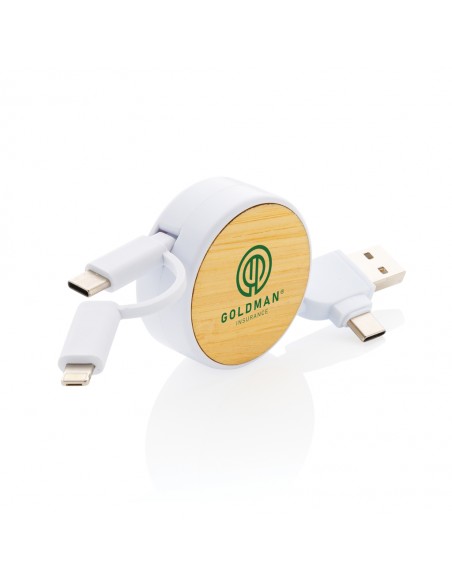 Ontario 6-i-1 optrækkelige kabel i RCS genanvendt plast