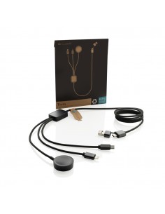 Terra RCS rPET 6-i-1 ladekabel med ur-oplader 2