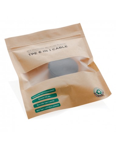 6 i 1 TPE kabel i RCS standard genanvendt plast