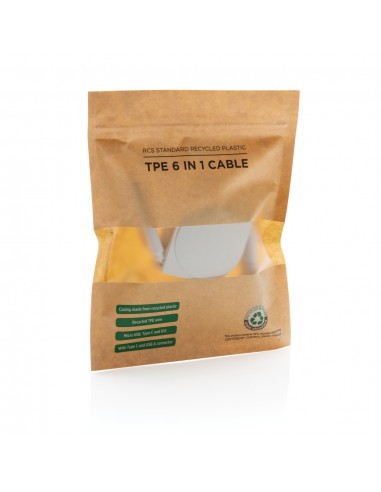 6 i 1 TPE kabel i RCS standard genanvendt plast