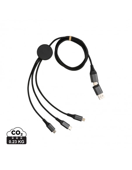 Terra60W, RCS genanvendt aluminium. 120 cm, 6 i 1 kabel.