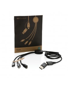 Terra60W, RCS genanvendt aluminium. 120 cm, 6 i 1 kabel. 2