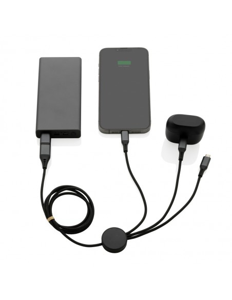 Terra60W, RCS genanvendt aluminium. 120 cm, 6 i 1 kabel.