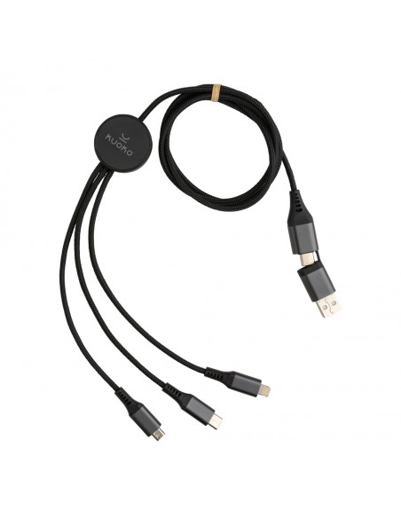 Terra60W, RCS genanvendt aluminium. 120 cm, 6 i 1 kabel.