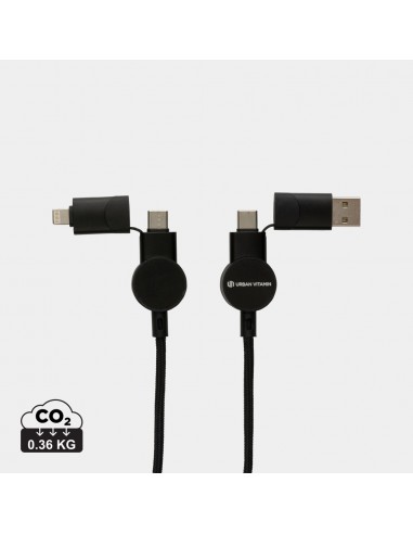 Oakland kabel RCS genanvendt plast,  6-i-1 fast charge - 45W