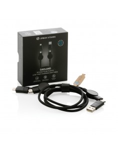 Oakland kabel RCS genanvendt plast,  6-i-1 fast charge - 45W 2
