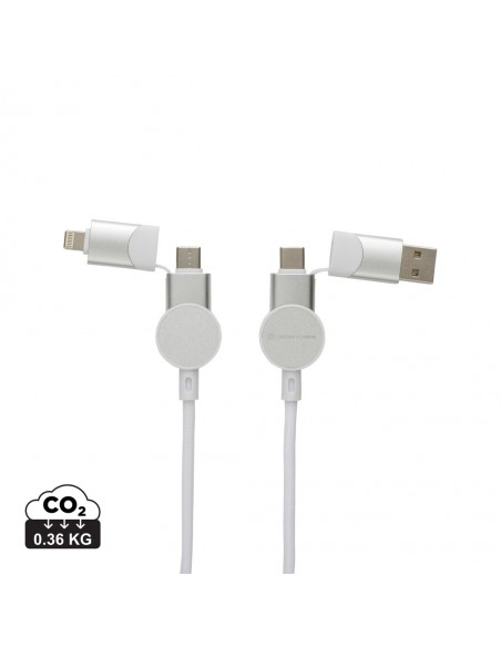 Oakland kabel RCS genanvendt plast,  6-i-1 fast charge - 45W