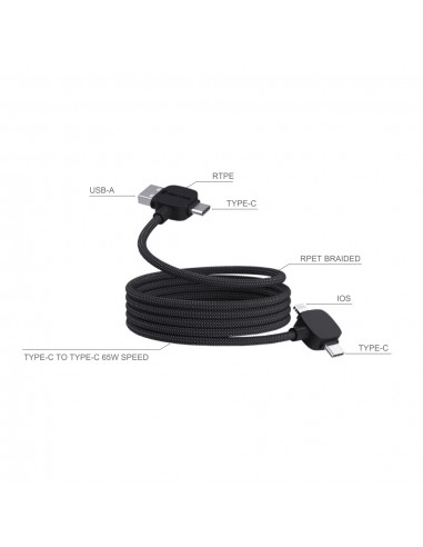 Urban Vitamin Stockton 65WRCS genanvendt TPE/PET magnetkabel