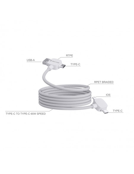 Urban Vitamin Stockton 65WRCS genanvendt TPE/PET magnetkabel