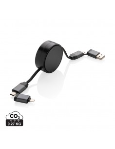 Terra RCS udtrækkelig 45W 6 i 1 kabel genanvendt aluminium