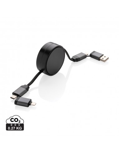 Terra RCS udtrækkelig 45W 6 i 1 kabel genanvendt aluminium