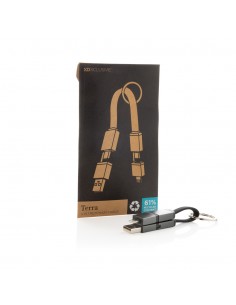 Terra genanvendt aluminium, 4 i 1 60W hurtigopladningskabel 2