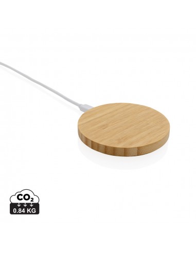 Bambus 15W trådløs oplader