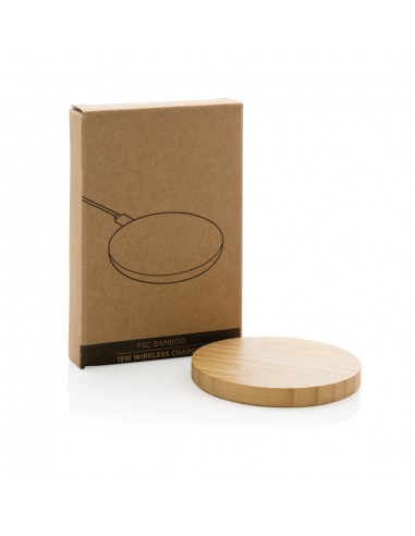 Bambus 15W trådløs oplader