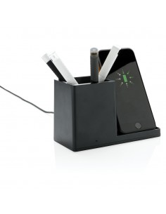 Ontario 10W trådløs oplader i bambus & RCS genanvendt plast 2