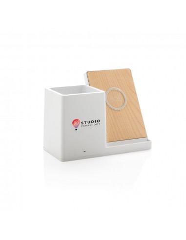 Ontario 10W trådløs oplader i bambus & RCS genanvendt plast