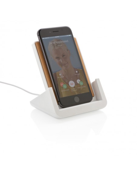 Ontario 10W oplade stand i bambus & RCS genanvendt plast