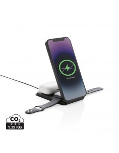 Swiss Peak 15W 3 i 1 magnetisk trådløs oplader i RCS rPU