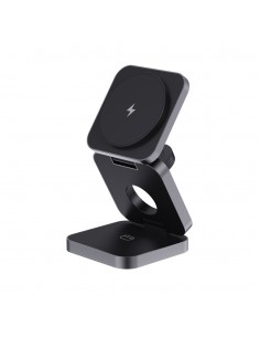 Terra RCS genanvendt aluminium foldbar 3 i 1 15W oplader 2