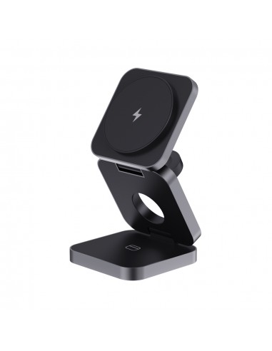 Terra RCS genanvendt aluminium foldbar 3 i 1 15W oplader