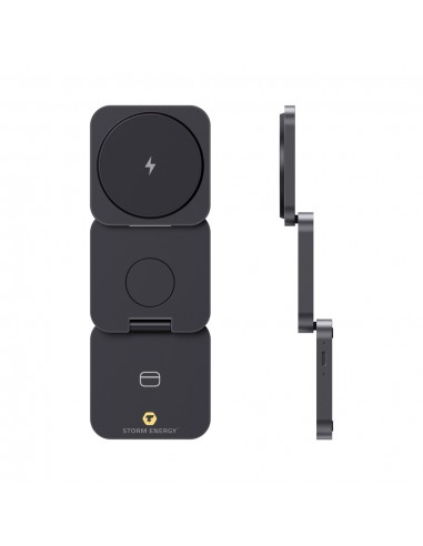 Terra RCS genanvendt aluminium foldbar 3 i 1 15W oplader