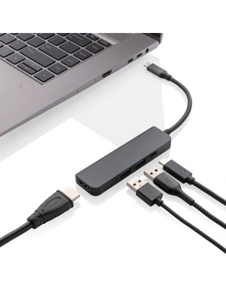 Terra RCS hub i genanvendt aluminium med HDMI indgang