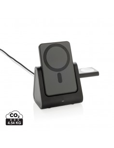 Powerbase 3-i-1-oplader i RCS genanvendt plast med powerbank