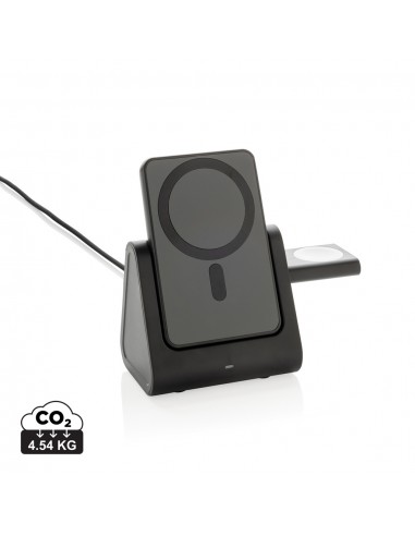 Powerbase 3-i-1-oplader i RCS genanvendt plast med powerbank