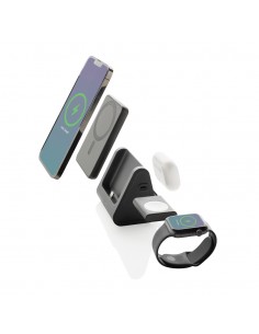 Powerbase 3-i-1-oplader i RCS genanvendt plast med powerbank 2